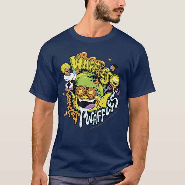 T-shirt DC Comics vontBête Garçon Waffles Waffles Waf (Devant)