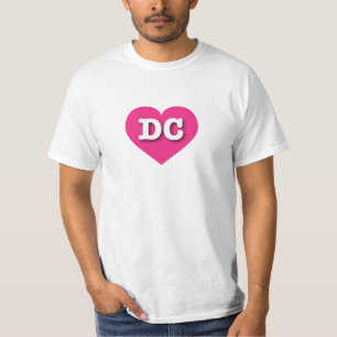 T-shirt DC Hot Pink Heart - J'aime DC