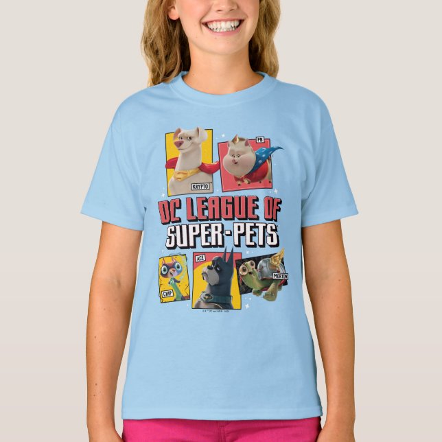 T-shirt DC League of Super-Pets Character Panels (Devant)