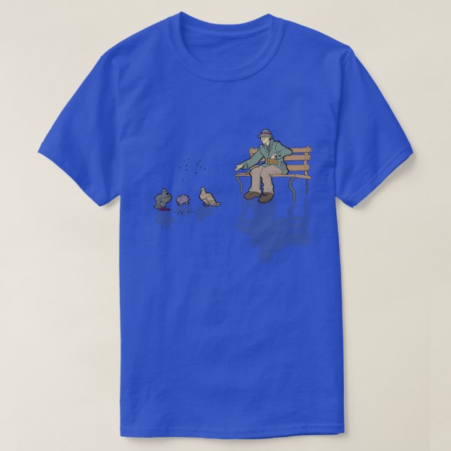 T-shirt DCP nourrissant les pigeons 2 (Design devant)