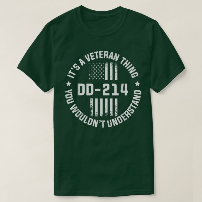 T-shirt DD214 Alumni Vétéran U  (Design devant)