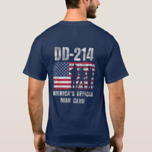 T-shirt Dd214 Amériques Carte officielle homme drôle Milit