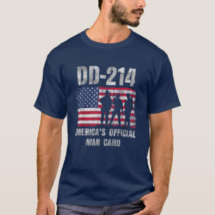T-shirt Dd214 Amériques Carte officielle homme drôle Milit
