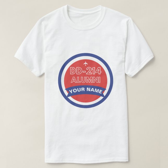 T-shirt DD-214 Alumni Retraite personnalisée de la force a (Design devant)