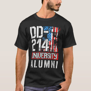 T-shirt DD-214 Alumni universitaire - Retraite des vétéran