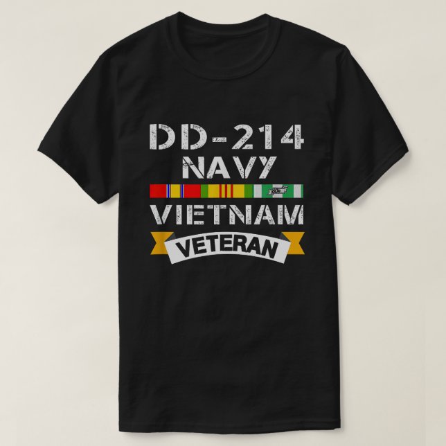 T-shirt DD-214 Marine Vietnam Vétérinaire de guerre Vietna (Design devant)