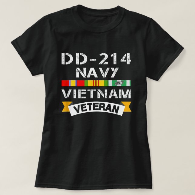 T-shirt DD-214 Marine Vietnam Vétérinaire de guerre Vietna (Design devant)