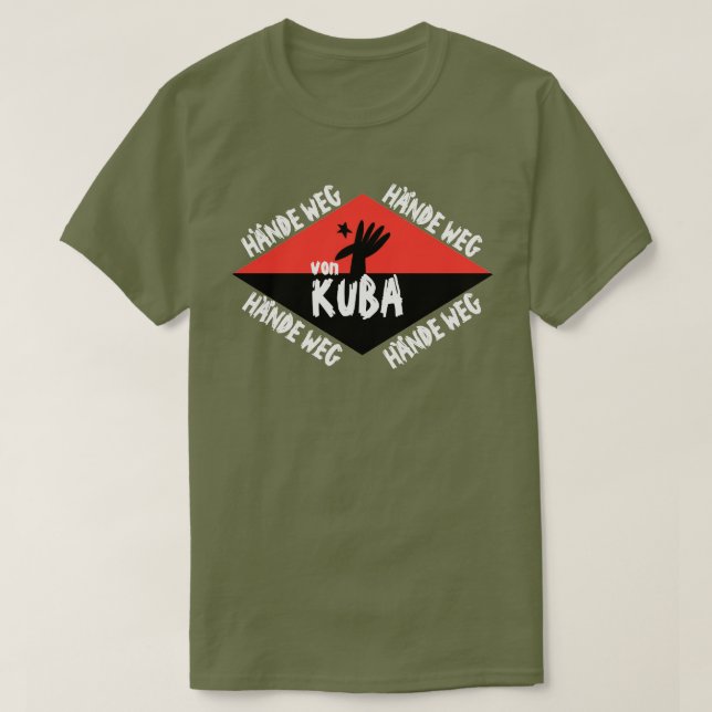 T-shirt DDR Hände weg von Kuba (Design devant)