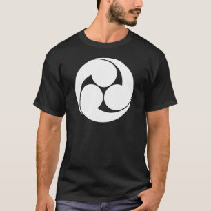 T-shirt ) de 地抜き de (de 左三つ巴