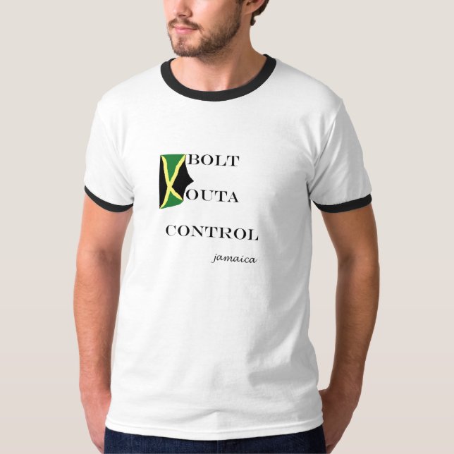 T-shirt de 058 Jamaïque (sonnerie) "contrôle (Devant)