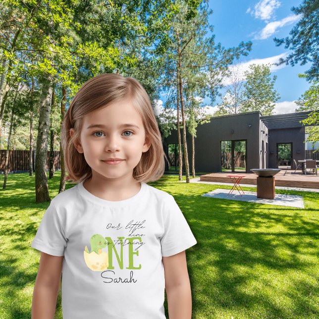 T-shirt de 1er anniversaire pour bébé avec nom per (Créateur téléchargé)