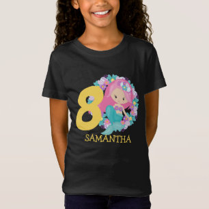 T-shirt de 8 ans jaune sirène