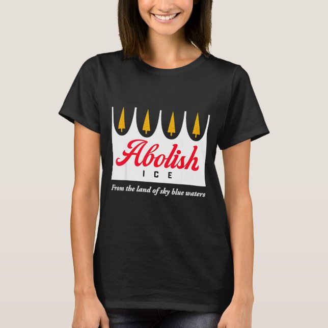 T-shirt De Abolir Glace Terre Bleu Ciel (Devant)