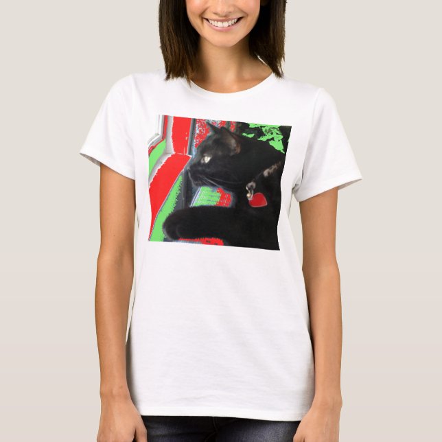 T-shirt de attente de Père Noël (Devant)