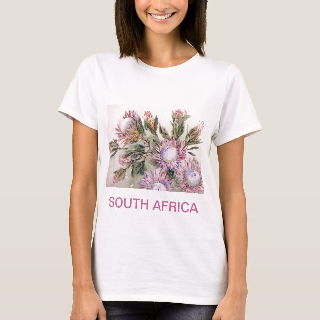 T-shirt de Babydoll avec des proteas (Devant)