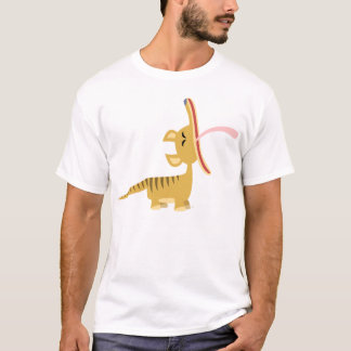T-shirt de baîllement d'enfants de Thylacine de