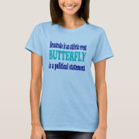 T-shirt de bain de course de papillon
