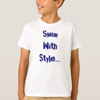 T-shirt de bain d'enfants de style libre