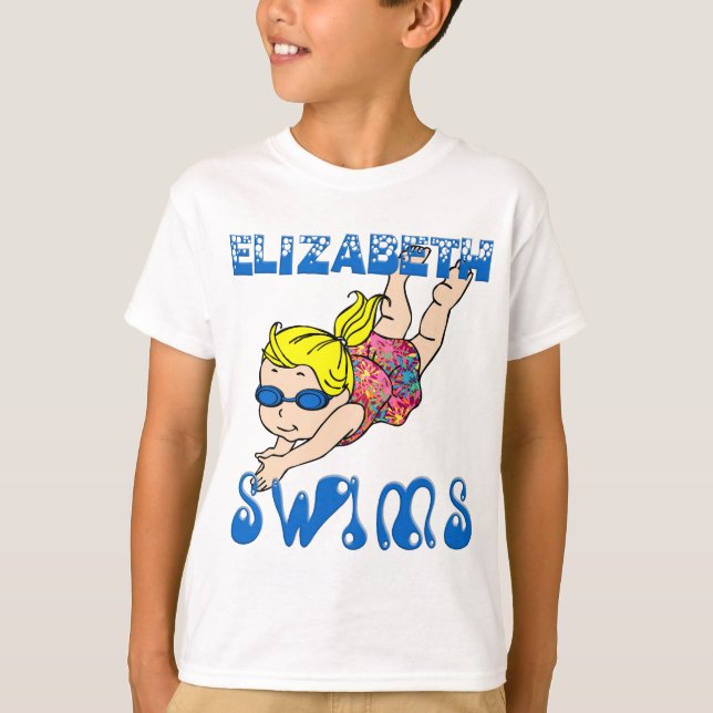 T-shirt de bains d'Elizabeth (Devant)