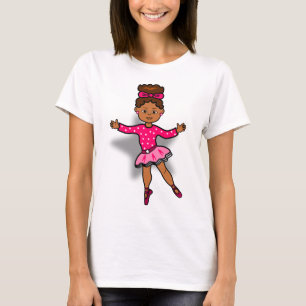 T-shirt de ballerine d'Afro-américain