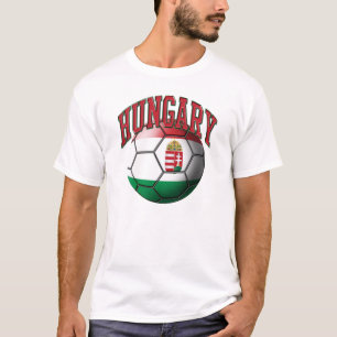 T-shirt de ballon de football de la Hongrie