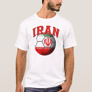 T-shirt de ballon de football de l'Iran