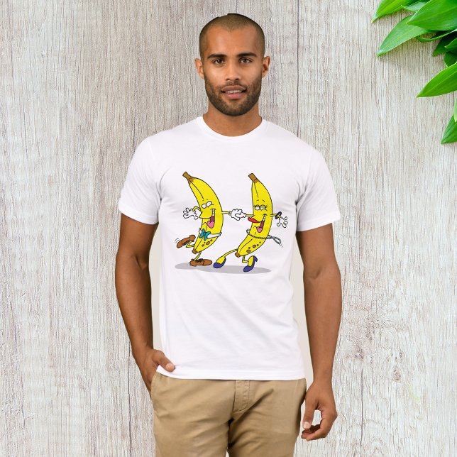 T-shirt de bananes dansantes pour hommes (Créateur téléchargé)