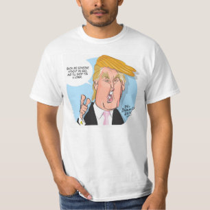 T-shirt de bande dessinée de Donald Trump avec la