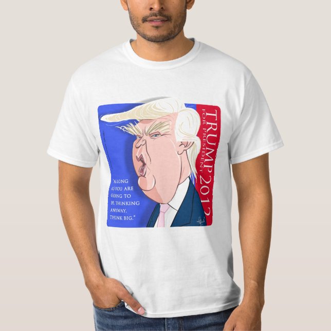 T-shirt de bande dessinée de Donald Trump : Le (Devant)