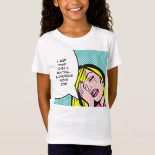 T-shirt de bande dessinée de star de cinéma
