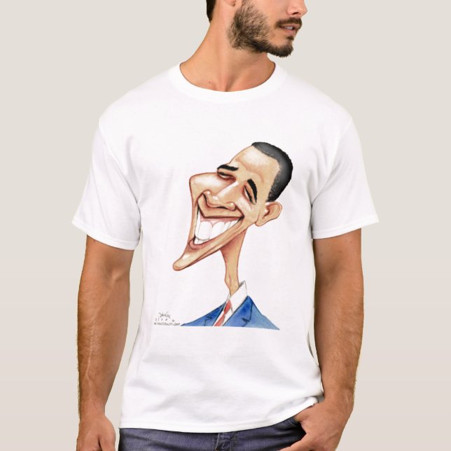 T-shirt de bande dessinée d'Obama (Devant)