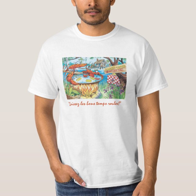 T-shirt de baquet chaud d'écrevisses (Devant)