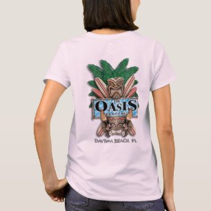 T-shirt de bar et grill de Tiki d'oasis (dames)