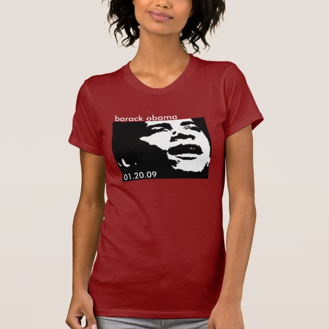 T-shirt de Barack Obama - customisé (Devant)