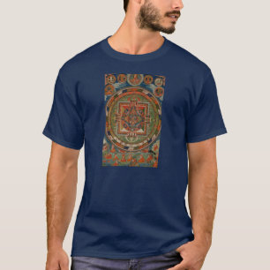 T-shirt de Bardo Thangka de Tibétain de tissu de