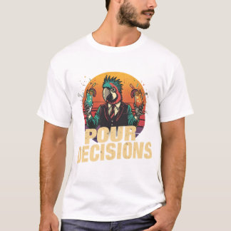 T-shirt de barman perroquet pour décisions