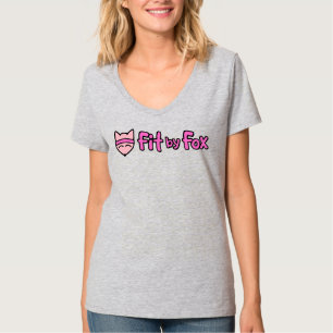 T-shirt de base à encolure en V FitbyFox Essential
