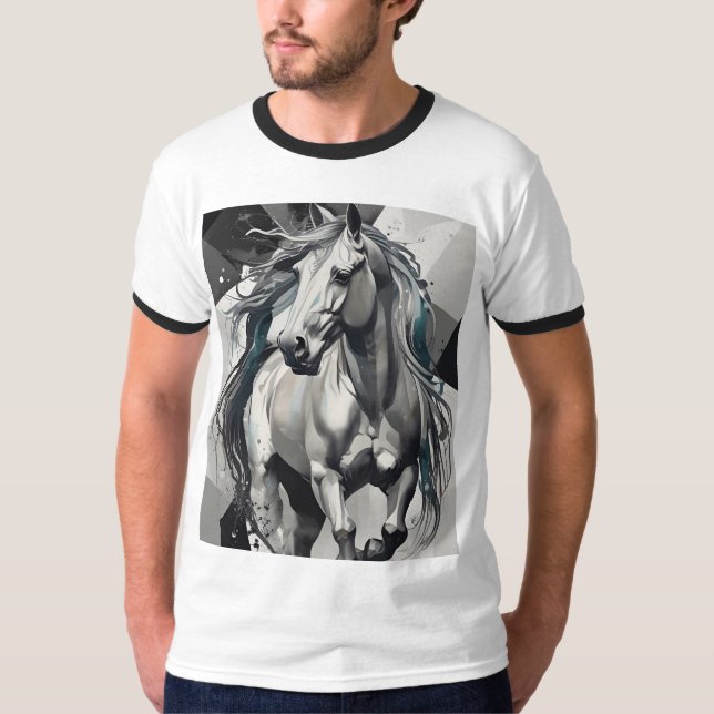 T-Shirt de base à encolure ras-du-cou pour hommes (Devant)