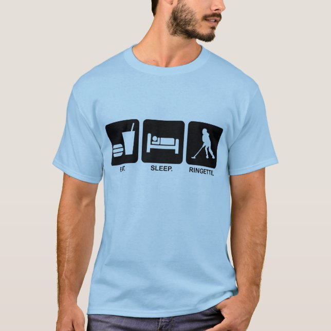 T-shirt de base adulte "mangez de sommeil de (Devant)