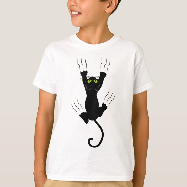 T-shirt de base animal mignon pour enfants chats (Devant)