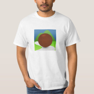 T-shirt de base, avant et logos arrières