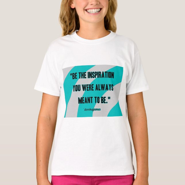 T-shirt de base blanc Inspiration Girl (Devant)