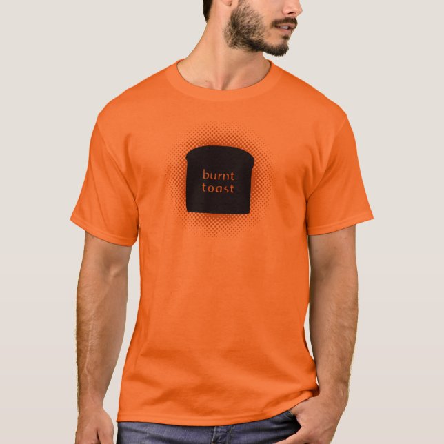 T-shirt de base brûlé de pain grillé (Devant)
