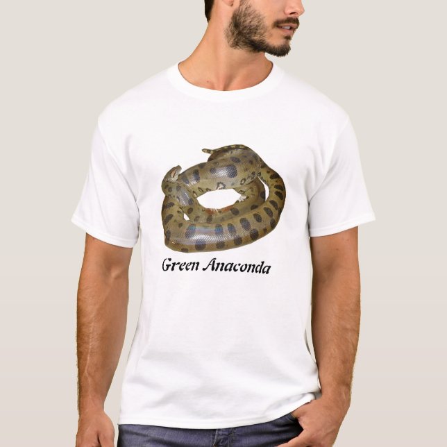 T-shirt de base d'anaconda vert (Devant)