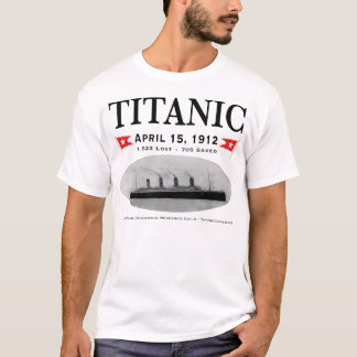 T-shirt de base de bateau titanique de fantôme