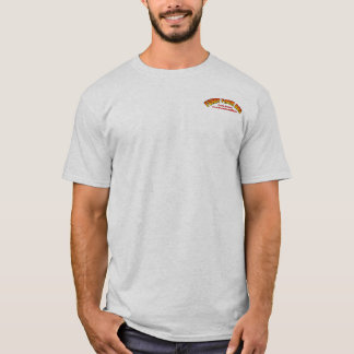 T-shirt de base de BBQ d'asile de fous - bilatéral