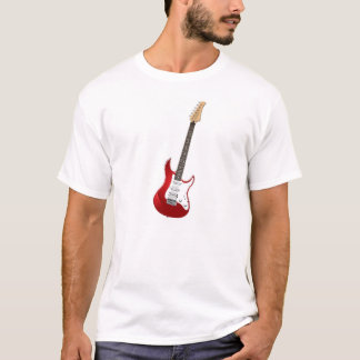 T-shirt de base de guitare, blanc