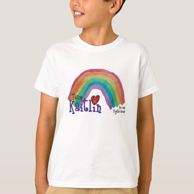 T-shirt de base de Kaitlin d'équipe d'enfants (Devant)