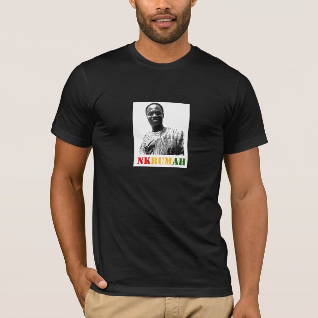T-shirt de base de Kwame Nkrumah (foncé) pour les (Devant)
