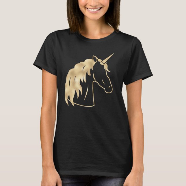 T-shirt de base de la licorne (Devant)